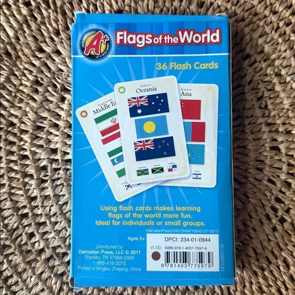 Flags of the World Flash Cards